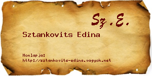 Sztankovits Edina névjegykártya